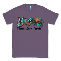Lavender peace love west bison Classic Tee - RanaPortraitStore