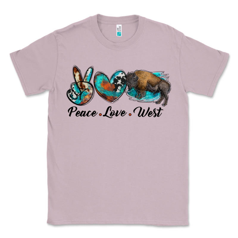 Peace Love West Bison Classic Tee by RanaPortraitStore | Teevron