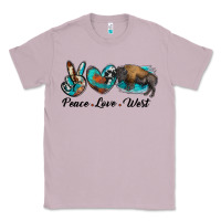 Lilac peace love west bison Classic Tee - RanaPortraitStore