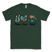 Sports Green peace love west bison Classic Tee - RanaPortraitStore