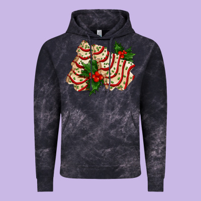 White Christmas Tree Cake Ado Vintage Hoodie Designed By Adodesignshop