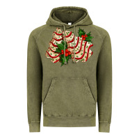 Vintage Olive white christmas tree cake ado Vintage Hoodie - AdoDesignShop