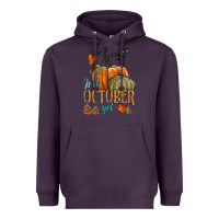 Plum is it october yet Heavyweight Hoodie - HRA Design Shop
