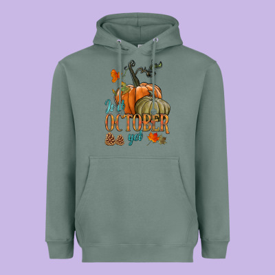 Is It October Yet Heavyweight Hoodie Designed By Hra Design Shop