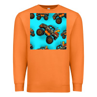 Carrot monster truck pre teen seamless pattern Premium Sweatshirt - HRA Design Shop