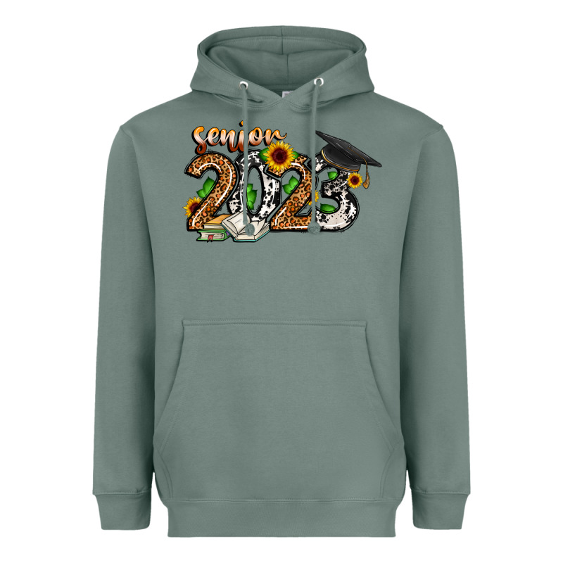 Senior 2023 Heavyweight Hoodie by CowhideDigitalArt | Teevron