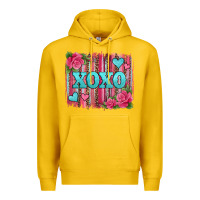 Lemon xoxo valentines day leopard glitter brushstroke Premium Hoodie - Jasminsmagicworld