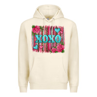 Tofu xoxo valentines day leopard glitter brushstroke Premium Hoodie - Jasminsmagicworld