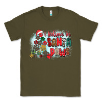 Army Green i believe in santa paws Classic Tee - Zillion Design Studio