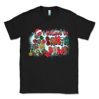Black i believe in santa paws Classic Tee - Zillion Design Studio