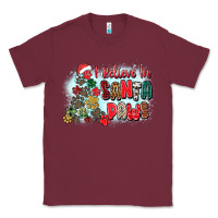 Burgundy i believe in santa paws Classic Tee - Zillion Design Studio