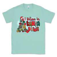 Seafoam i believe in santa paws Classic Tee - Zillion Design Studio