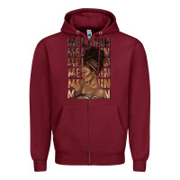 Burgundy melanin melanin melanin with afro girl Zipper Hoodie - texasbilliewilder