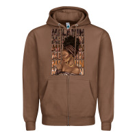 Chestnut melanin melanin melanin with afro girl Zipper Hoodie - texasbilliewilder