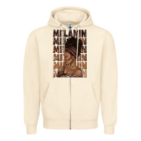 Sandshell melanin melanin melanin with afro girl Zipper Hoodie - texasbilliewilder