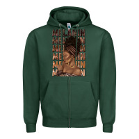 Sports Green melanin melanin melanin with afro girl Zipper Hoodie - texasbilliewilder