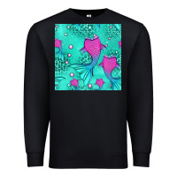 Black mermaid tail seamless pattern Premium Sweatshirt - HRA Design Shop