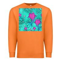 Carrot mermaid tail seamless pattern Premium Sweatshirt - HRA Design Shop