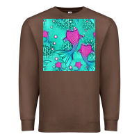Chestnut mermaid tail seamless pattern Premium Sweatshirt - HRA Design Shop