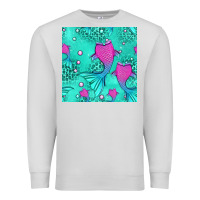 Dove Grey mermaid tail seamless pattern Premium Sweatshirt - HRA Design Shop