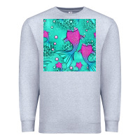 Heather Grey mermaid tail seamless pattern Premium Sweatshirt - HRA Design Shop