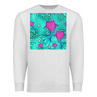 Oatmeal Heather mermaid tail seamless pattern Premium Sweatshirt - HRA Design Shop