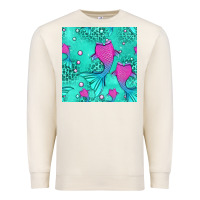 Sandshell mermaid tail seamless pattern Premium Sweatshirt - HRA Design Shop
