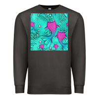 Smoke mermaid tail seamless pattern Premium Sweatshirt - HRA Design Shop