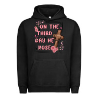 Pigment Black on the third day  he rose Urban Hoodie - MaliasSmallBusiness