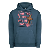 Pigment Midnight Navy on the third day  he rose Urban Hoodie - MaliasSmallBusiness