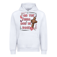 White on the third day  he rose Urban Hoodie - MaliasSmallBusiness