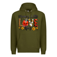 Army Green mama's little love bug Premium Hoodie - LillyAllenDesigns