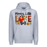 Heather Grey mama's little love bug Premium Hoodie - LillyAllenDesigns