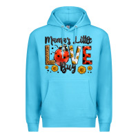 Ocean Blue mama's little love bug Premium Hoodie - LillyAllenDesigns
