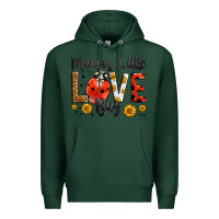 Sports Green mama's little love bug Premium Hoodie - LillyAllenDesigns