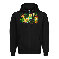 Black monkey coffee cups Zipper Hoodie - Zillion Design Studio