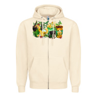 Sandshell monkey coffee cups Zipper Hoodie - Zillion Design Studio
