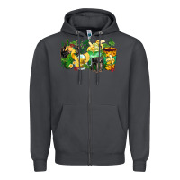 Smoke monkey coffee cups Zipper Hoodie - Zillion Design Studio