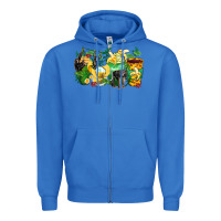 True Royal monkey coffee cups Zipper Hoodie - Zillion Design Studio