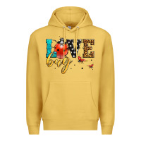 Antique Gold love bug lady bug Premium Hoodie - LillyAllenDesigns