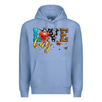 Colony Blue love bug lady bug Premium Hoodie - LillyAllenDesigns