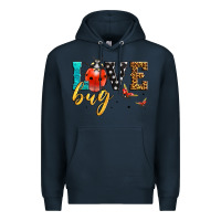 Navy love bug lady bug Premium Hoodie - LillyAllenDesigns