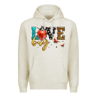 Oatmeal Heather love bug lady bug Premium Hoodie - LillyAllenDesigns