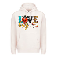 Pale Pink love bug lady bug Premium Hoodie - LillyAllenDesigns
