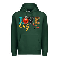 Sports Green love bug lady bug Premium Hoodie - LillyAllenDesigns