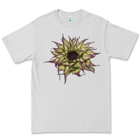 Dove Grey sun   fill purple sunflower Premium Tee - LillyAllenDesigns