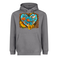 Storm fall pattern heart with leopard background Heavyweight Hoodie - HRA Design Shop
