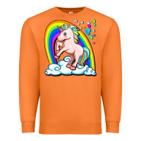 Carrot cute unicorn with rainbow Premium Sweatshirt - FaDigitalArtStudio