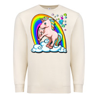 Sandshell cute unicorn with rainbow Premium Sweatshirt - FaDigitalArtStudio
