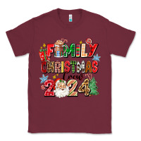 Burgundy family christmas crew 2024 Classic Tee - Zillion Design Studio